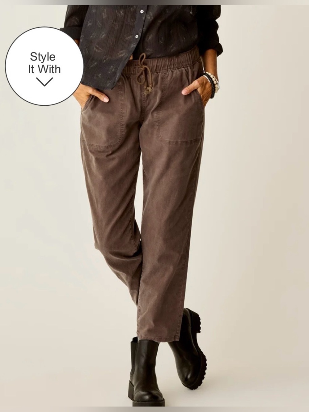 Carve Designs - Zoe Twill Pant - Espresso - New!